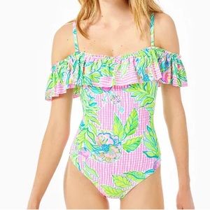 Lilly Pulitzer Fiesta One Piece Swimsuit NWT Sz 8